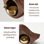 Handmade Wood Doorbell Bird Bell Pendant – Elegant Entrance Chime with Relaxing Sound