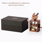 Handcrafted Wooden Flying Pig Music Box