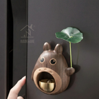 CARTOON WOODEN DOORBELL - SHOPKEEPER BELL FOR DOOR OPENING
